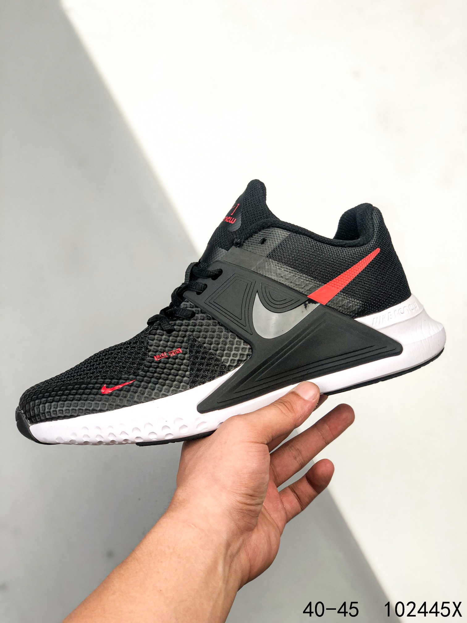 2021 Nike Air Renew Black Red White Running Shoes